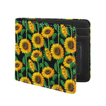 Sunflower Pattern Print Bifold Wallet