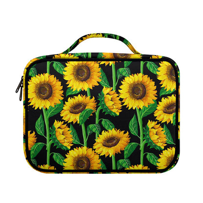 Sunflower Pattern Print Briefcase Bible Bag