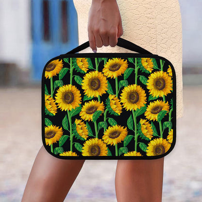 Sunflower Pattern Print Classic Bible Case