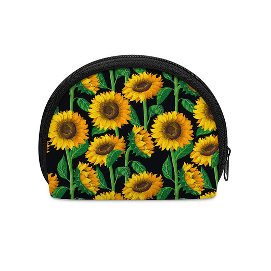 Sunflower Pattern Print Coin Purse