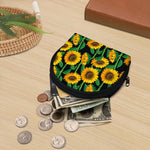 Sunflower Pattern Print Coin Purse