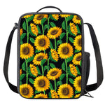 Sunflower Pattern Print Crossbody Lunch Bag