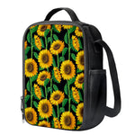 Sunflower Pattern Print Crossbody Lunch Bag