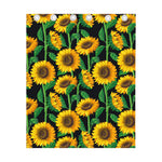 Sunflower Pattern Print Curtain