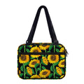 Sunflower Pattern Print Double Strap Bible Bag