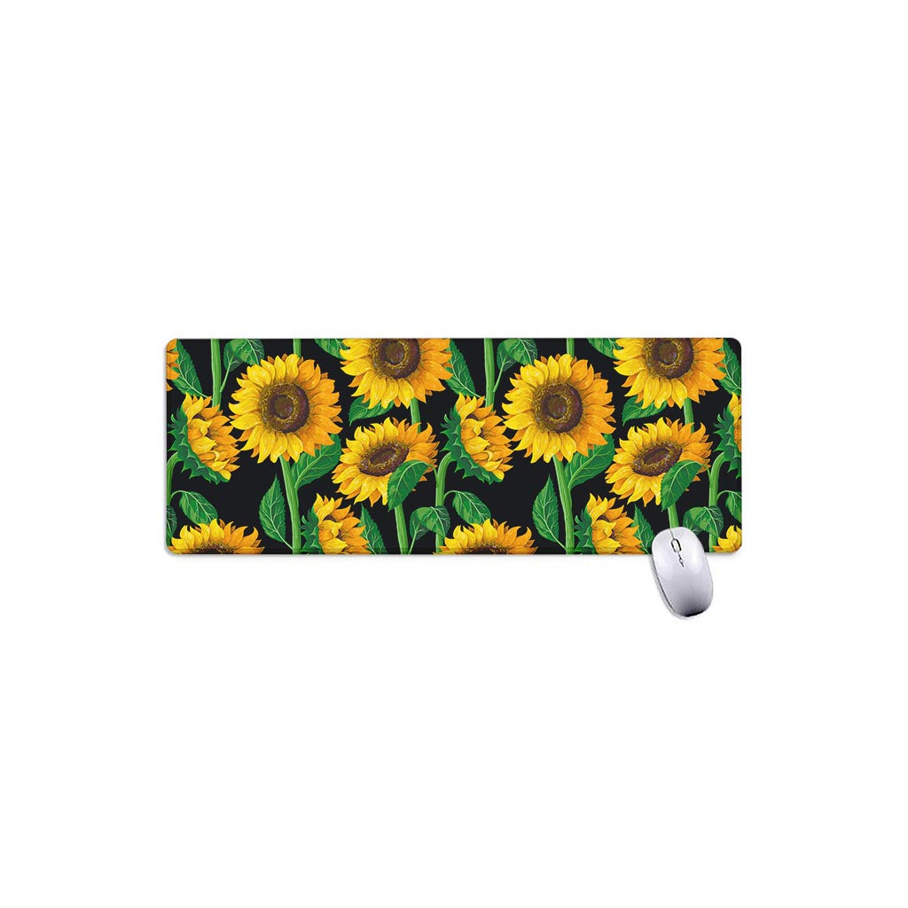 Sunflower Pattern Print Extended Mouse Pad