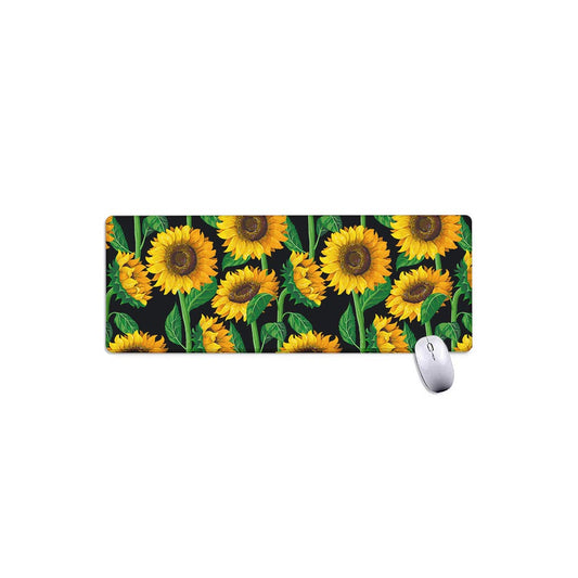 Sunflower Pattern Print Extended Mouse Pad