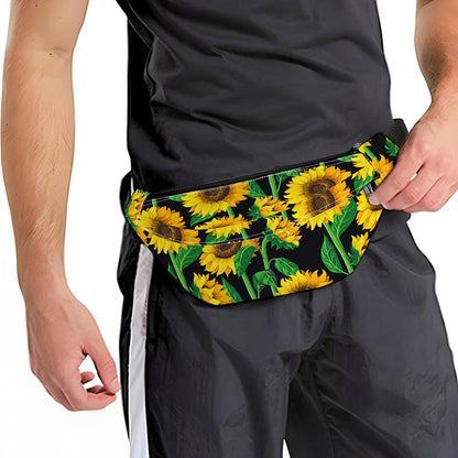 Sunflower Pattern Print Fanny Pack