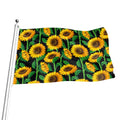 Sunflower Pattern Print Flag