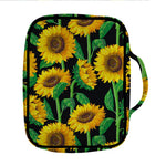 Sunflower Pattern Print Front Pocket Bible Bag