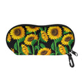 Sunflower Pattern Print Glasses Case