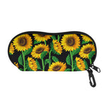Sunflower Pattern Print Glasses Case