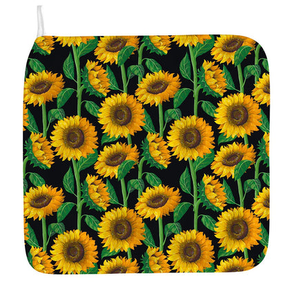 Sunflower Pattern Print Hand Towel