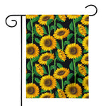 Sunflower Pattern Print House Flag