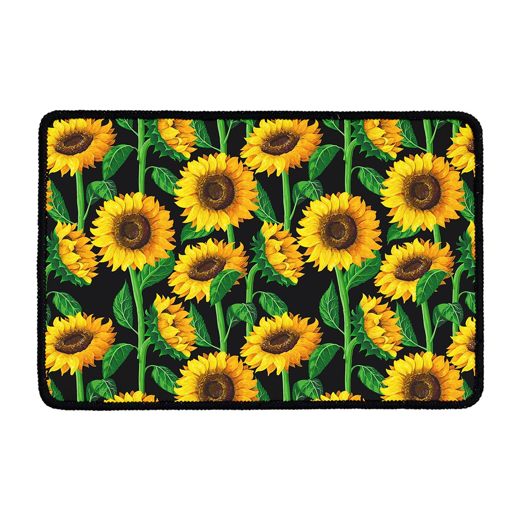 Sunflower Pattern Print Kitchen Mat