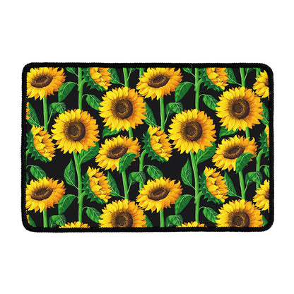 Sunflower Pattern Print Kitchen Mat