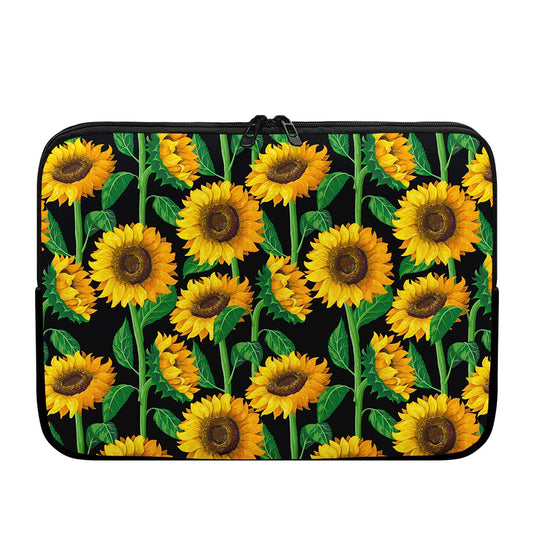 Sunflower Pattern Print Laptop Sleeve