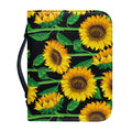 Sunflower Pattern Print Leather Bible Cover