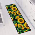 Sunflower Pattern Print Long Kitchen Mat