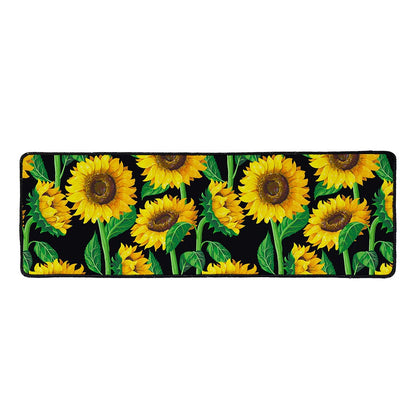 Sunflower Pattern Print Long Kitchen Mat