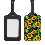 Sunflower Pattern Print Luggage Tag