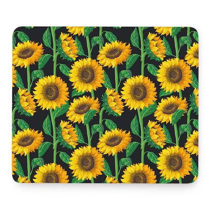 Sunflower Pattern Print Mouse Pad