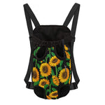 Sunflower Pattern Print Pet Carrier Backpack