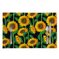 Sunflower Pattern Print Placemat