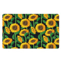 Sunflower Pattern Print Polyester Doormat