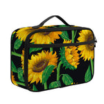 Sunflower Pattern Print Portable Lunch Bag