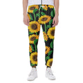 Sunflower Pattern Print Joggers