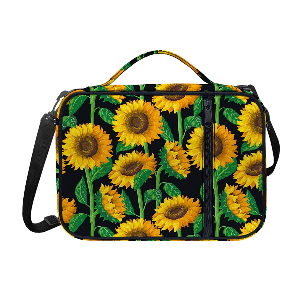 Sunflower Pattern Print Shoulder Strap Bible Bag