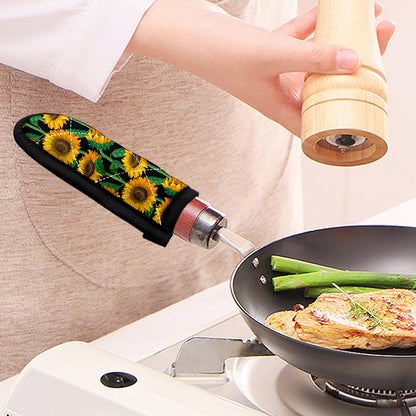 Sunflower Pattern Print Skillet Handle Cover
