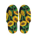Sunflower Pattern Print Slippers