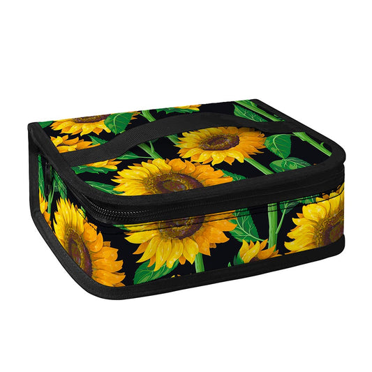 Sunflower Pattern Print Small Lunch Bag
