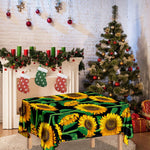 Sunflower Pattern Print Tablecloth