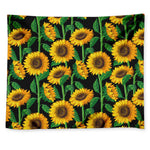 Sunflower Pattern Print Tapestry