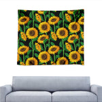 Sunflower Pattern Print Tapestry