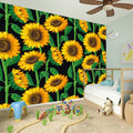 Sunflower Pattern Print Wall Sticker