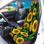 Sunflower Pattern Print Waterproof Car Seat Cover