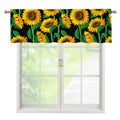 Sunflower Pattern Print Window Valance