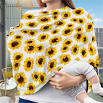 Sunflower Polka Dot Pattern Print Baby Seat Cover