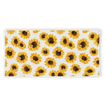 Sunflower Polka Dot Pattern Print Beach Towel