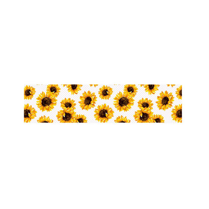 Sunflower Polka Dot Pattern Print Bed Runner