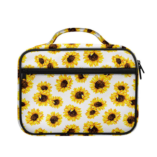Sunflower Polka Dot Pattern Print Briefcase Bible Bag