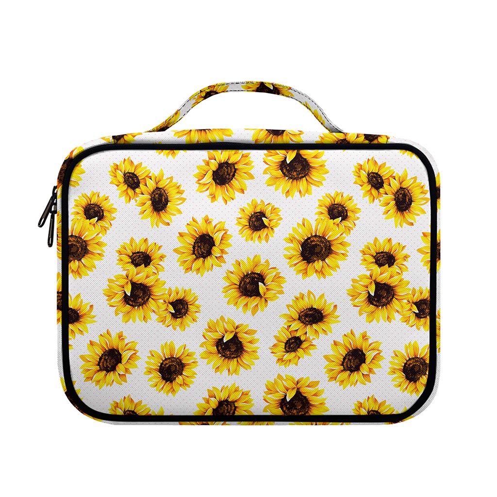 Sunflower Polka Dot Pattern Print Briefcase Bible Bag
