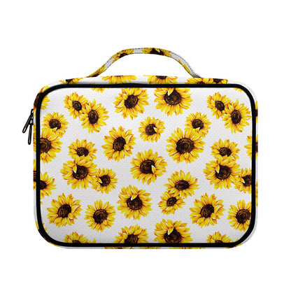 Sunflower Polka Dot Pattern Print Briefcase Bible Bag