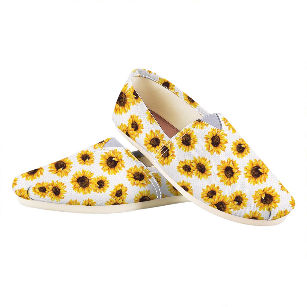 Sunflower Polka Dot Pattern Print Casual Shoes