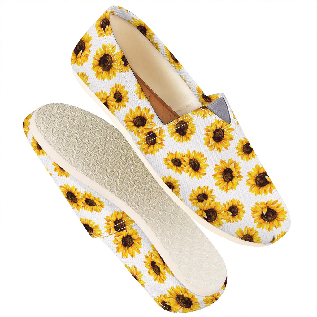 Sunflower Polka Dot Pattern Print Casual Shoes
