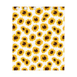 Sunflower Polka Dot Pattern Print Curtain